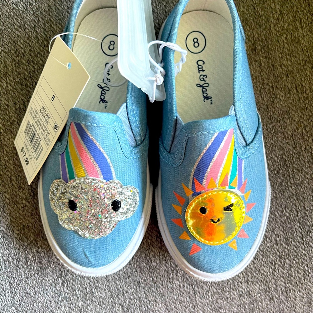 NWT cat and jack shoes, size 8. Adorbs!